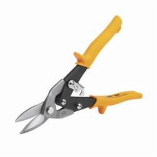 Malco® AVs™ AV3 Aviation Snip, 0.062 to 0.06 in, 1-1/2 in Length of Cut, Left/Right/Straight Snip, Forged Steel Blade, Steel/Yellow Plastic Grip Handle