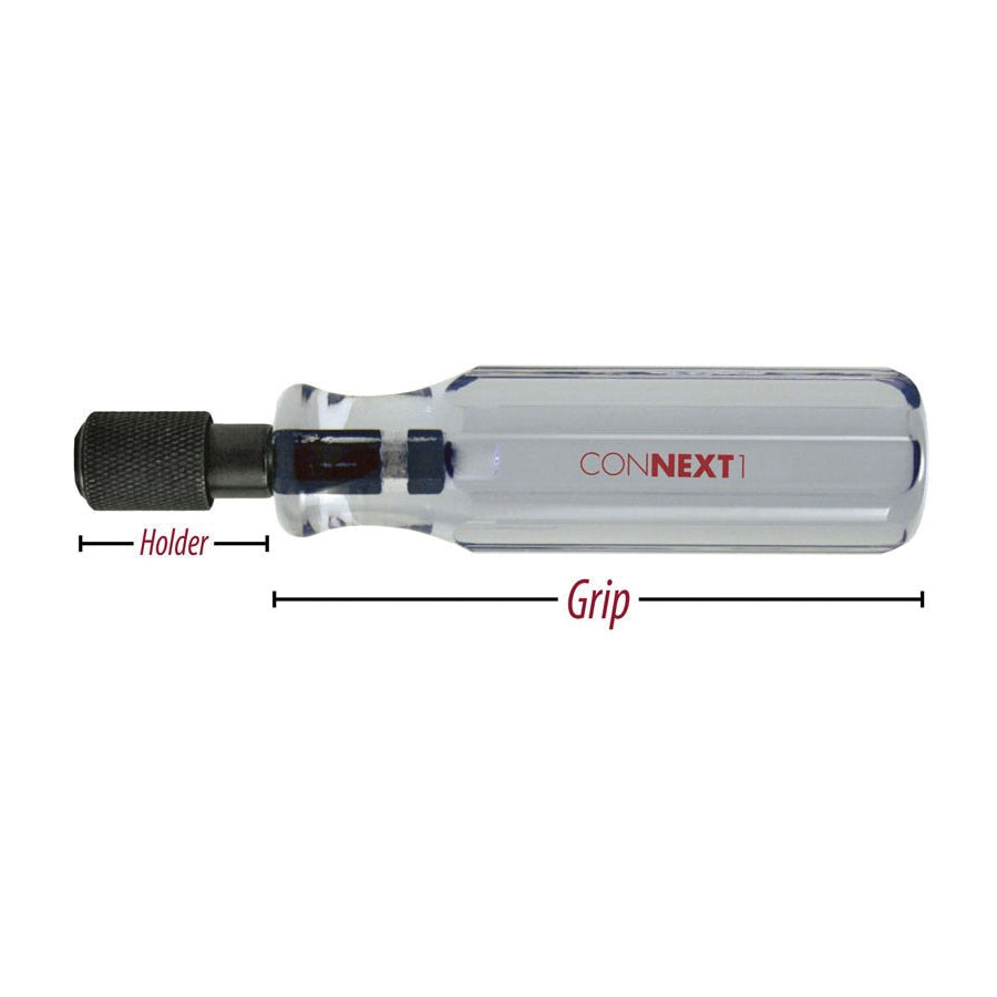 Interchangeable Long Quick-Change Nut Driver Handle - Clear