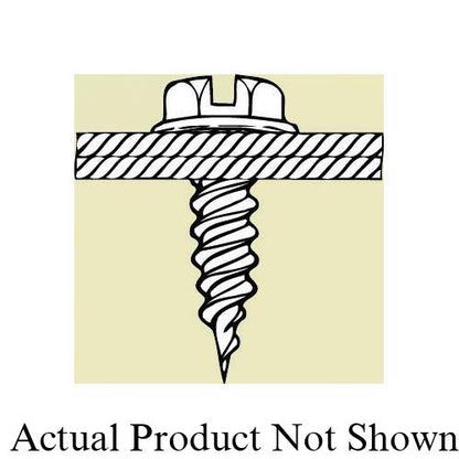 Self-Piercing Sheet Metal Screw - #8 - Hex Washer Head