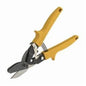 Malco® Max2000® M2004 Aviation Snip, 0.04 to 0.03 in, 1-3/8 in Length of Cut, Straight Snip, Alloy Steel Blade, Die Pressed Steel/Yellow Thermoplastic Grip Handle