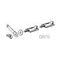 Malco® DR70 Double Bearing Damper Regulator Hardware