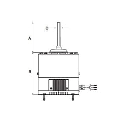 AZURE 1/8-1/3 HP COND FAN MTR