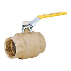 1/4" 2-Piece Ball Valve with Handle - Forged Brass - IPS
