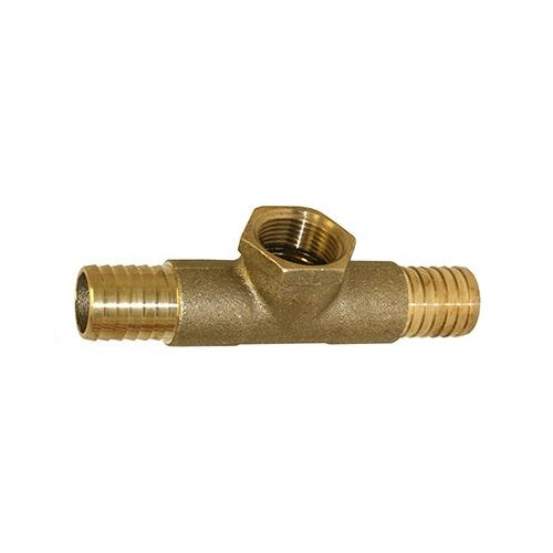 1" Brass Tee - Insert x Insert x FNPT