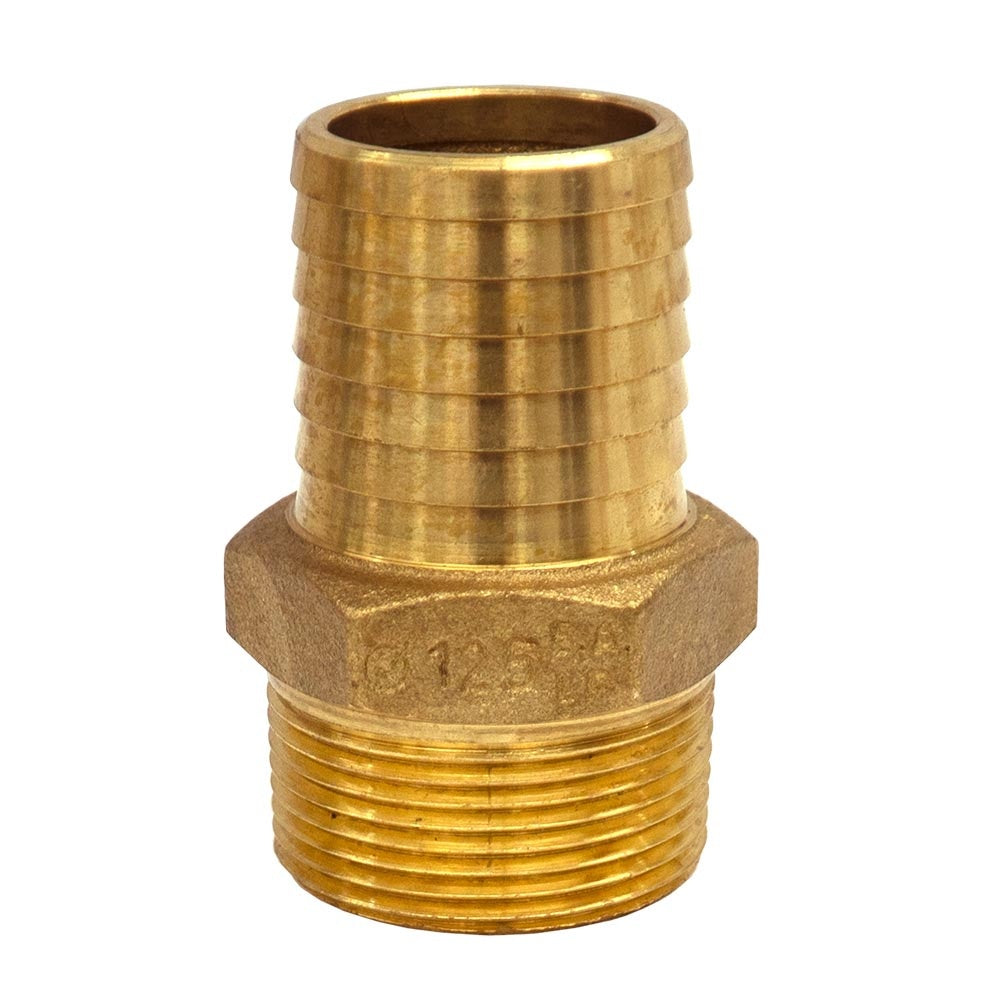 1-1/4" Brass Adapter - Insert x MNPT