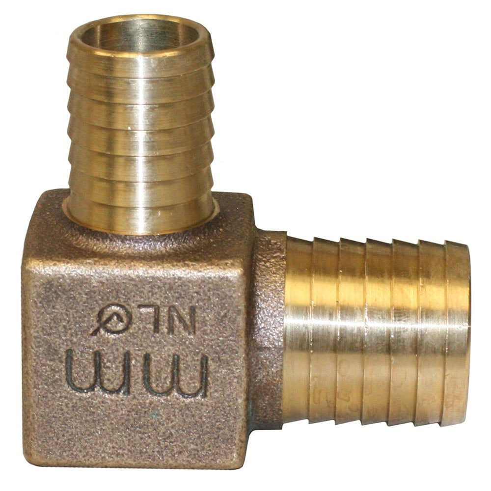 Merrill™ RBDENL1025 Fitting, 90 deg Elbow, 1 x 1-1/4 in Nominal, Plastic Pipe Insert End Style, Bronze
