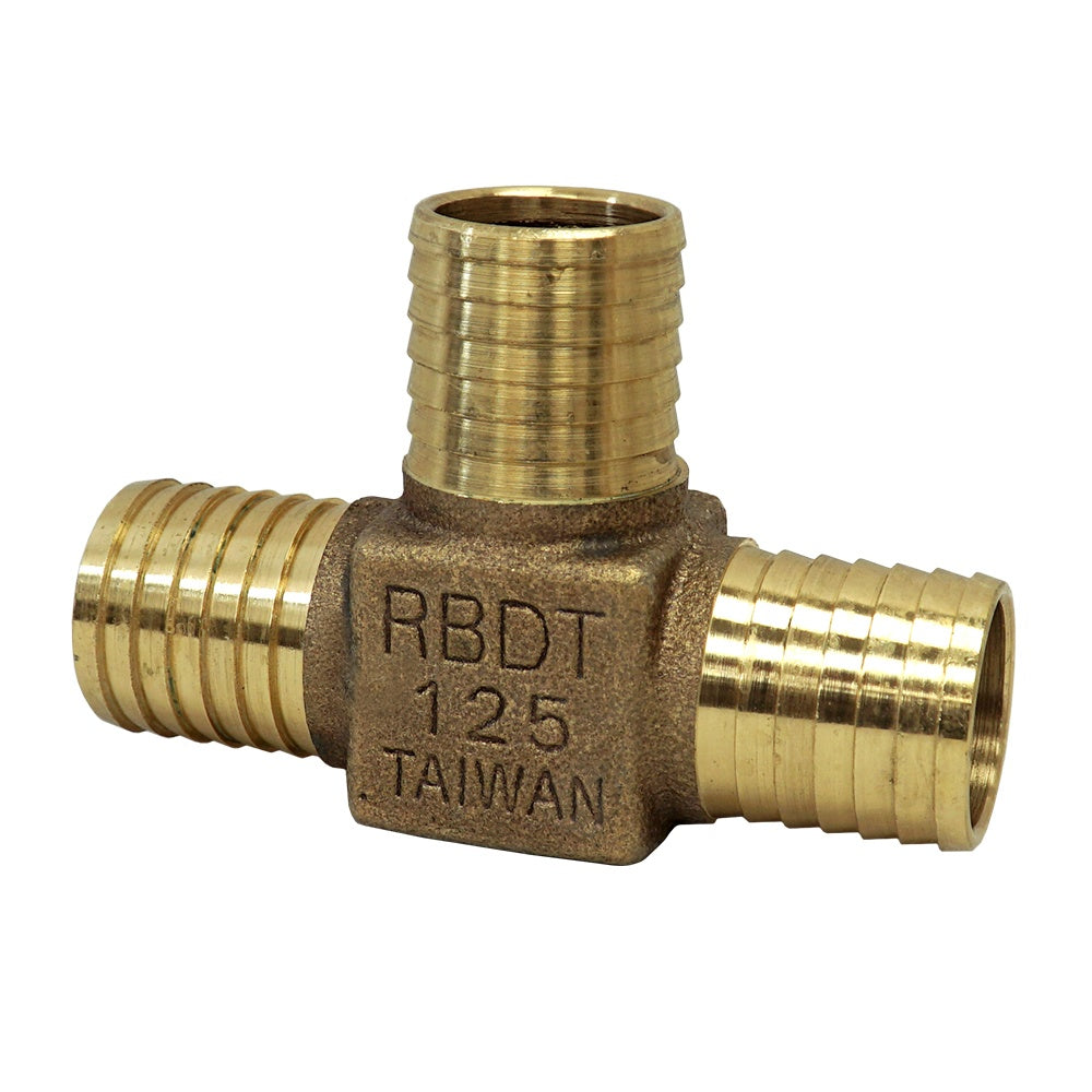 1-1/4" Bronze Tee - Insert