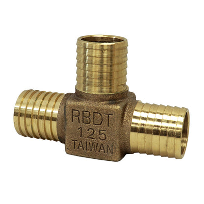 1-1/4" Bronze Tee - Insert