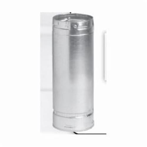 METAL-FAB® 6M4 M Series Type B Double Wall Round Gas Vent Pipe, Aluminum, 6 in Dia x 4 ft L, Domestic