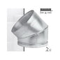 Adjustable Round Elbow - 45°