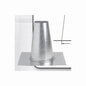 METAL-FAB® 10MFT MFT Tall Cone Flat Roof Flashing, Aluminum, 22.38 in W x 22.38 in L Base, Domestic