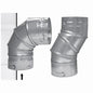 M90 - Adjustable Double Wall Elbow - 3" - 9-1/2"