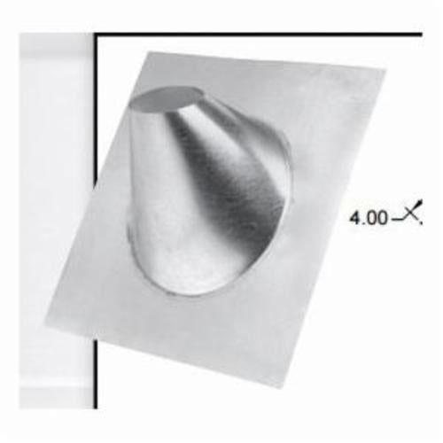 METAL-FAB® 3MF-12 MF-12 High Pitch Steep Roof Flashing, Aluminum, 3 in Pipe, 20 in W x 20 in L Base, Domestic
