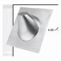 METAL-FAB® 6MF-12 MF-12 High Pitch Steep Roof Flashing, Aluminum, 28 in W x 21 in L Base, Domestic