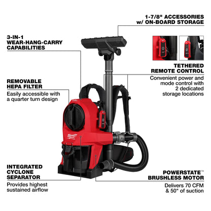 Backpack Vacuum Cleaner - 1 gal Tank