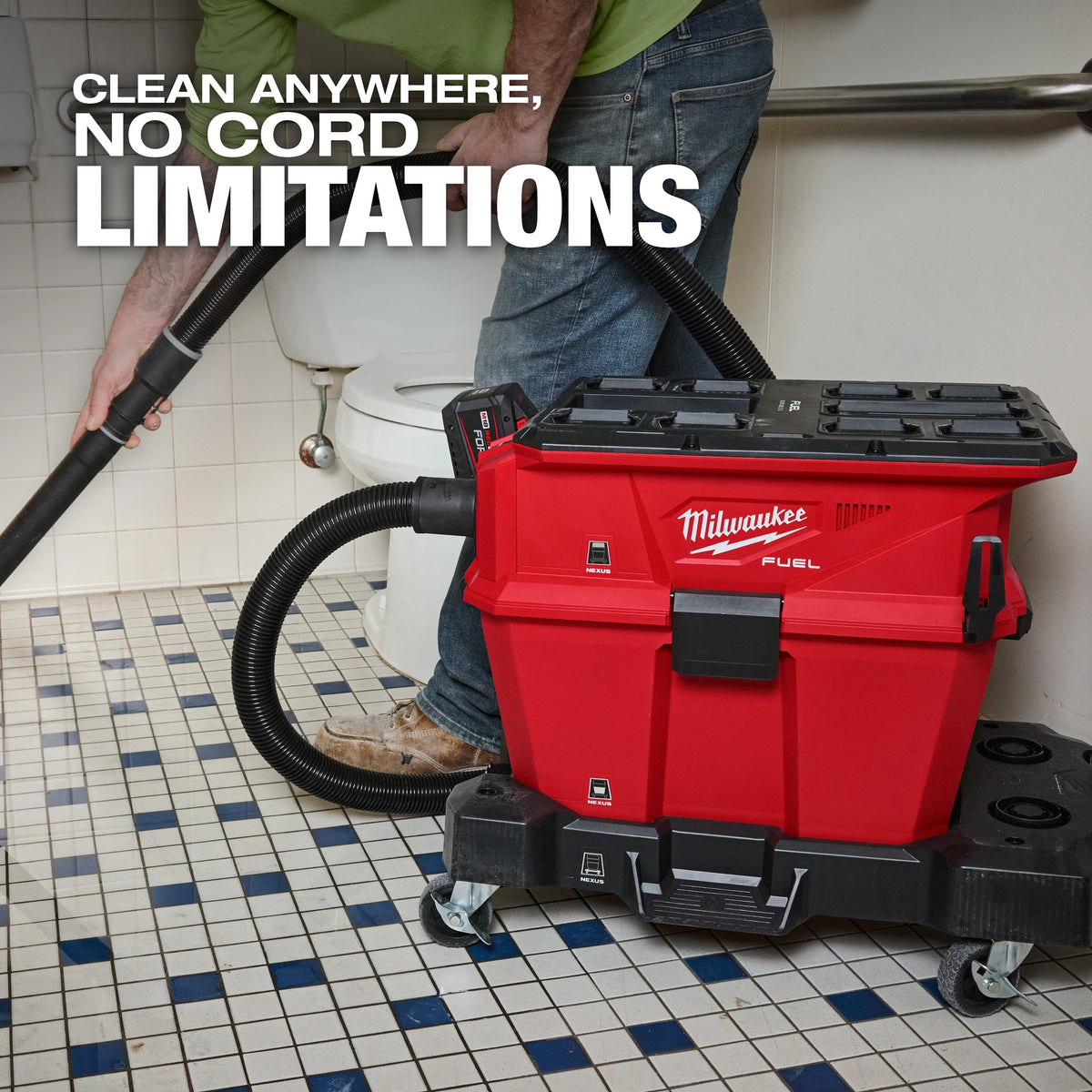 Cordless Wet/Dry Vacuum Cleaner - Plastic Housing