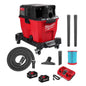 Milwaukee® 0920-22HD Cordless Dual Battery Wet/Dry Vacuum Kit, 8 A, 9 gal Tank, 4.25 hp Power Rating, 18 V, Polypropylene Housing