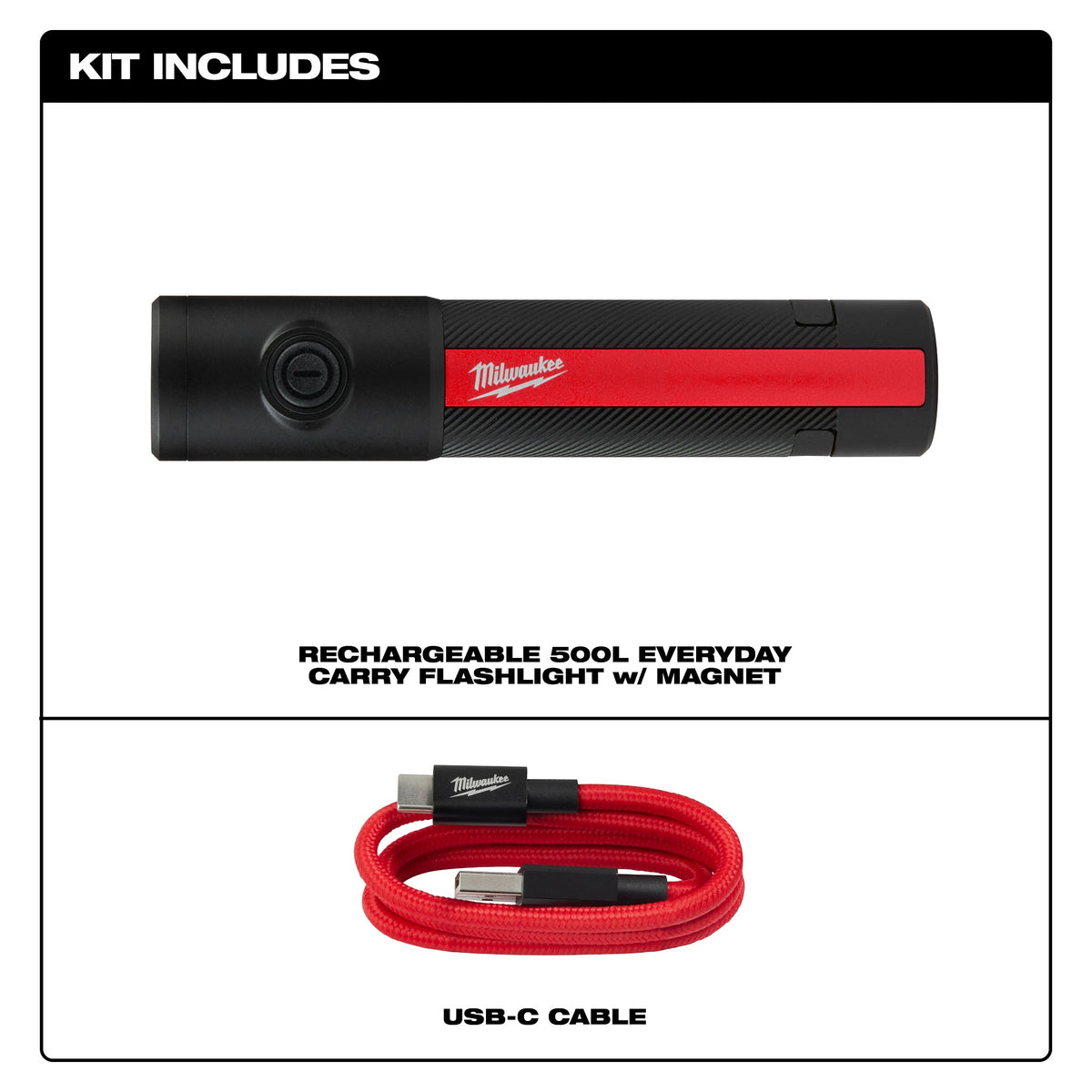 Cordless Rechargeable Flashlight with Magnet - 2011R