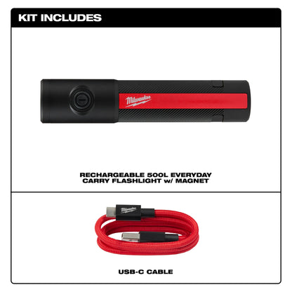 Cordless Rechargeable Flashlight with Magnet - 2011R
