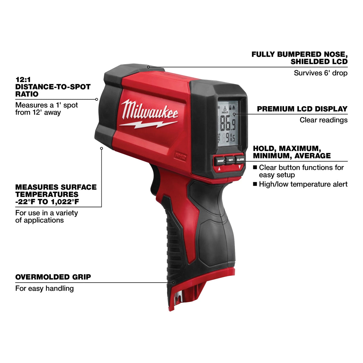 Infrared Thermometer - 22 to 1022° F