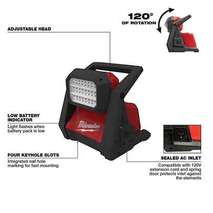 M18 Fuel Rover - Dual Power Portable Flood Light - 18 V