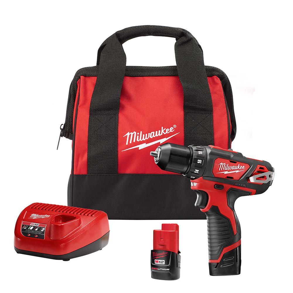 Compact Lightweight Cordless Drill/Driver Kit - 2407-22