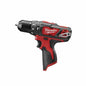 Milwaukee® M12™ 2411-20 Cordless Hammer Drill/Driver, 3/8 in Single Sleeve Chuck, 12 VDC, 0 to 400 rpm, 0 to 1500 rpm No-Load, Li-Ion Battery