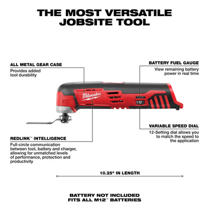 Cordless Oscillating Multi-Tool Kit - 10-1/4" L - 12 V DC