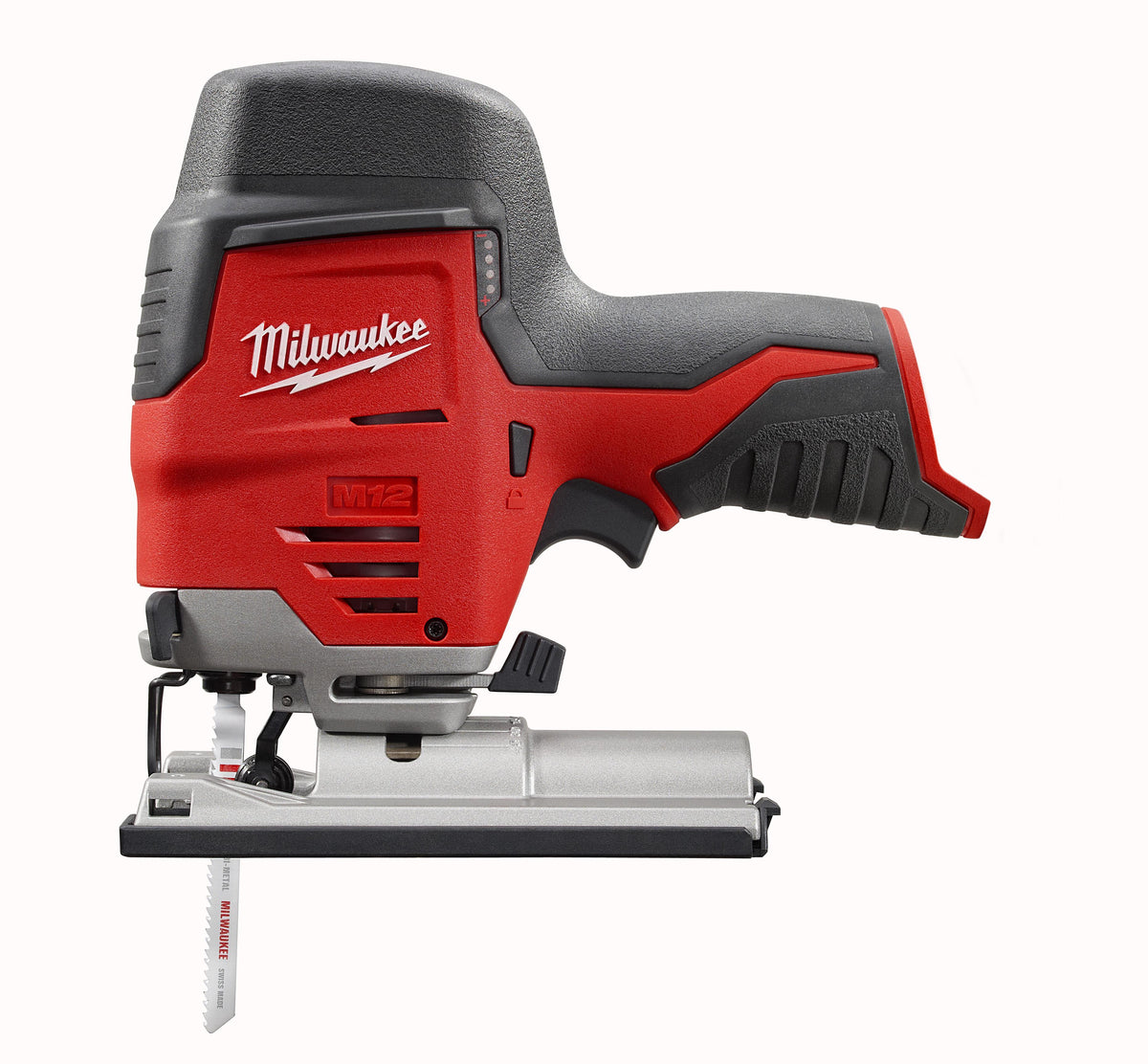 Milwaukee® M12™ 2445-20 Compact High Performance Lightweight Cordless Jig Saw, 12 V DC, For Blade Shank: T-Shank, 8 in OAL, Li-Ion Battery