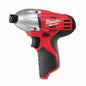 Milwaukee® M12™ 2450-20 Lightweight Cordless Impact Driver, 1/4 in Hex Drive, 0 to 3000 ipm, 850 in-lb Torque, 12 V, 6-1/2 in OAL