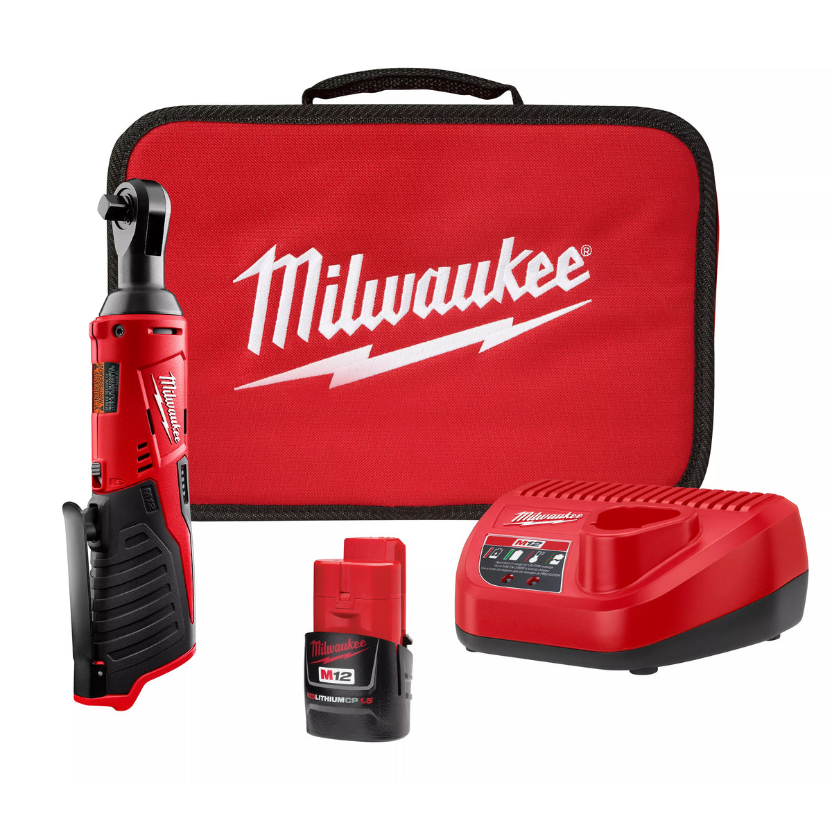 Double Insulated Cordless Ratchet Kit - 3/8" Drive - 12 V DC