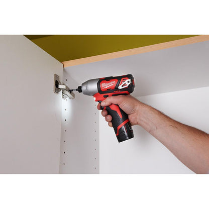 Compact Lightweight Cordless Impact Driver Kit - 12 V AC