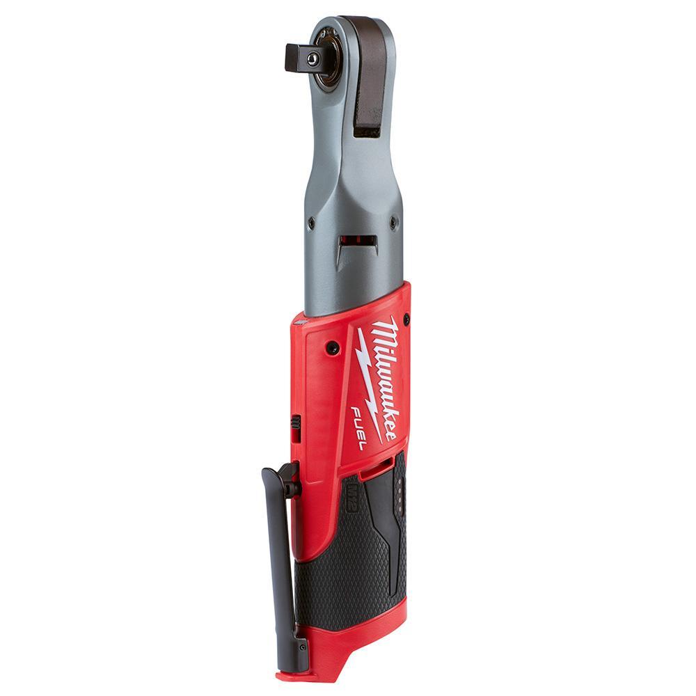 Milwaukee® M12 FUEL™ 2558-20 Bare Tool Cordless Ratchet, 1/2 in Drive, 60 ft-lb Torque, 0 to 175 rpm Speed, 12 V DC, Li-Ion Battery, 3.8 in OAL