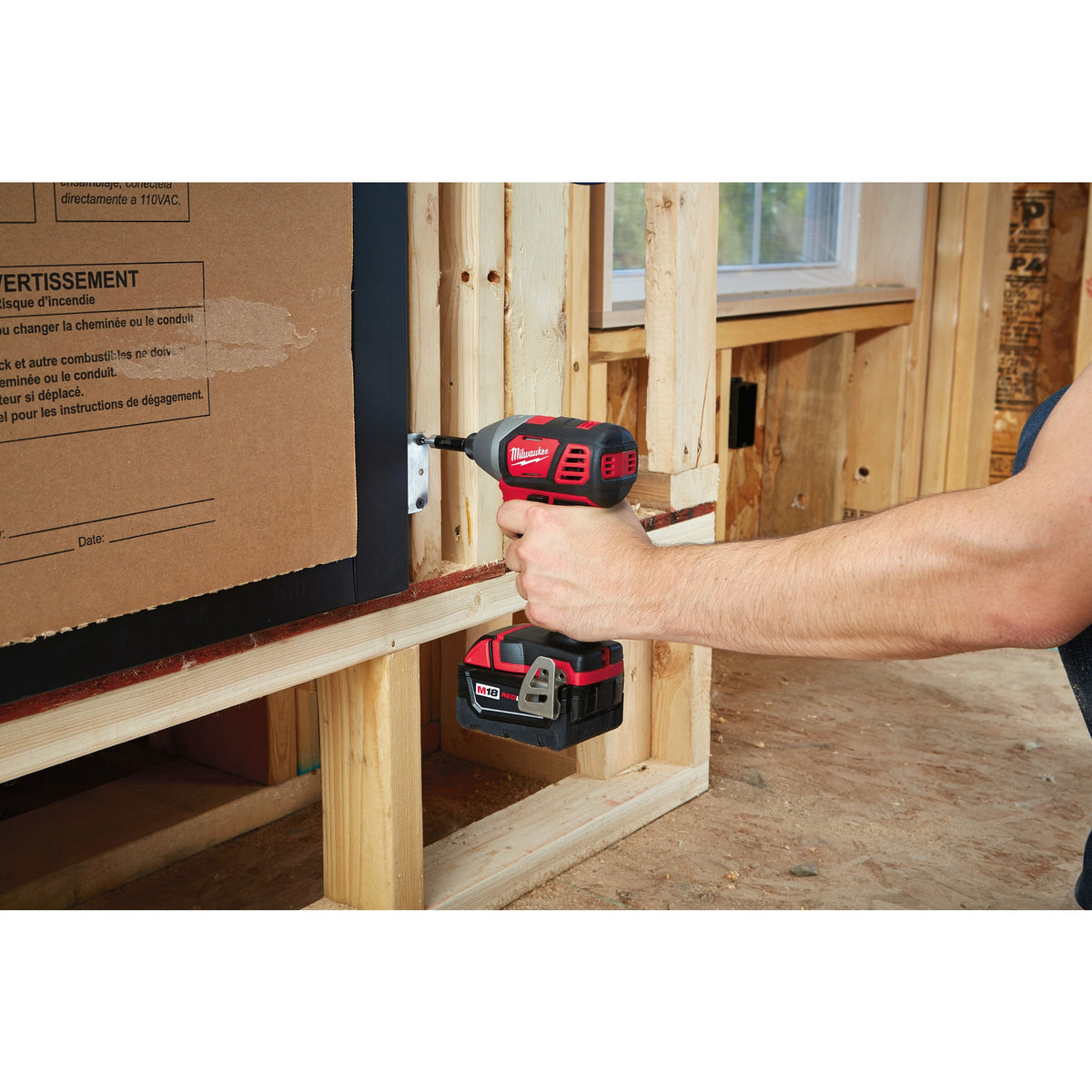 Compact Cordless Impact Driver Kit - 18 V AC - 3450 Bpm