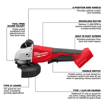 M18 - Cordless Cut-Off Grinder - Bare Tool - 18 V