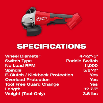 M18 - Cordless Cut-Off Grinder - Bare Tool - 18 V
