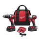 Milwaukee® M18™ REDLITHIUM™ 2697-22 Cordless Combination Kit, Tools: Hammer Drill/Driver, Impact Driver and Reciprocating Saw, 18 V DC, 3 Ah Lithium-Ion, Keyless Blade