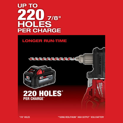 M18 FUEL Hole Hawg Cordless Right Angle Drill, 15.6 in OAL