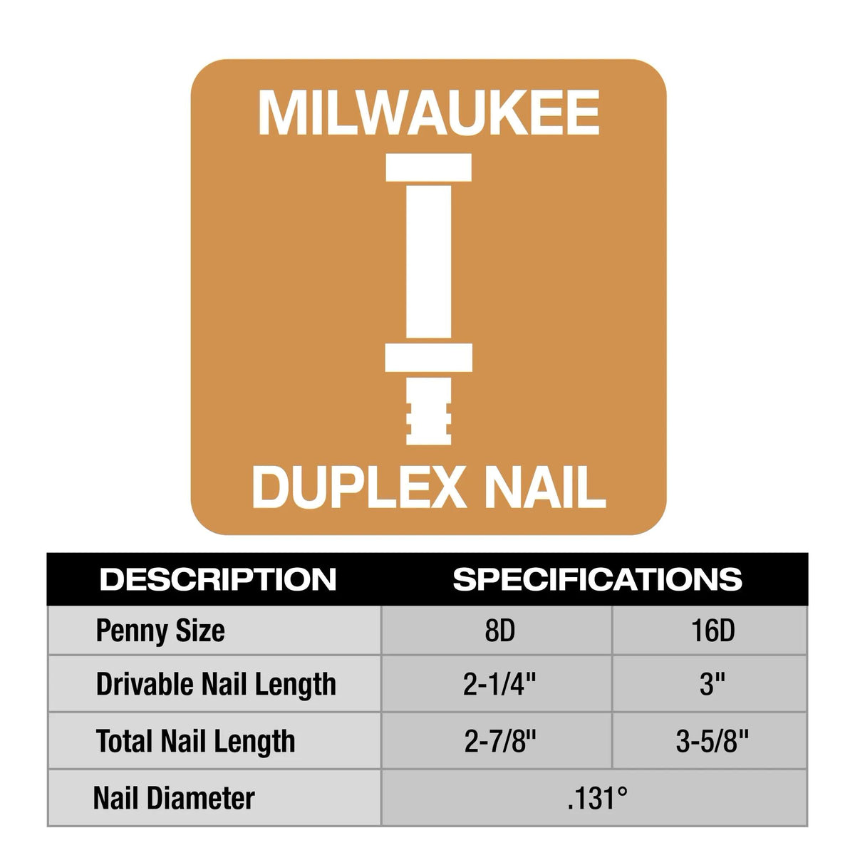 Fuel Duplex Nailer - 15.1" OAL
