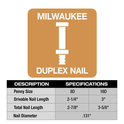 Fuel Duplex Nailer - 15.1" OAL