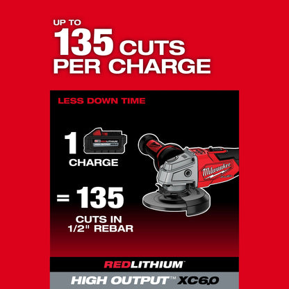 M18 Fuel - Cordless Angle Grinder - 5" Dia Wheel - 12.71" L