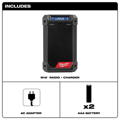 M12 - Reconditioned Weather-Resistant Jobsite Radio Kit