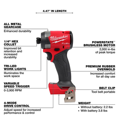 M18 - Brushless Compact Impact Driver Kit