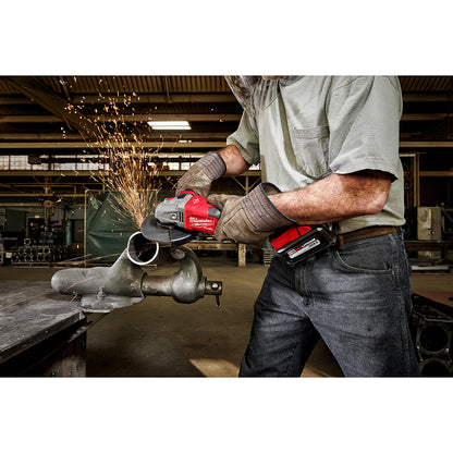 Fuel Braking Small Cordless Angle Grinder Kit - Brushless