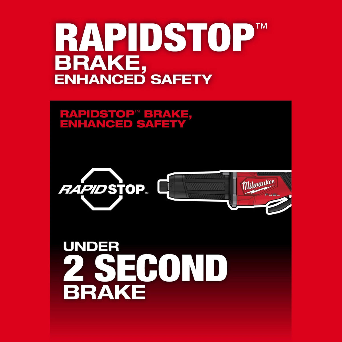Fuel Cordless Grinder - 5 Ah Battery - Brushless