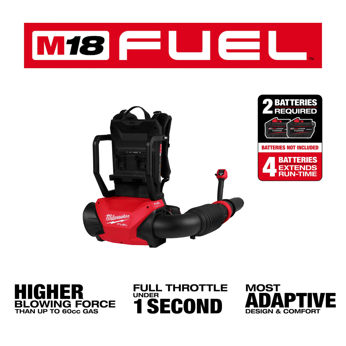 M18 Fuel - Dual Battery Backpack Blower - Bare Tool