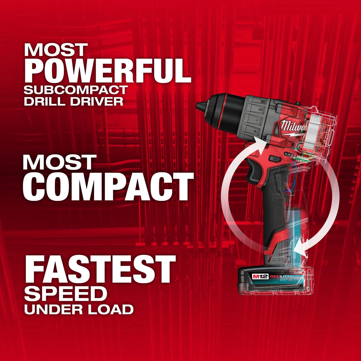 Drill Kit - 1/2" Chuck - 7" H x 2.2" W x 5.9" L