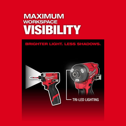 M12 - Brushless Impact Driver Kit - 1/4" Drive Hex Drive