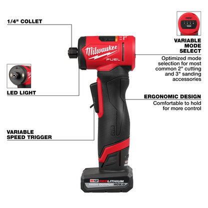 Fuel Right Angle Grinder Kit - 1/4" Dia Wheel - Brushless