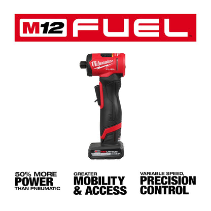 Fuel Right Angle Grinder Kit - 1/4" Dia Wheel - Brushless